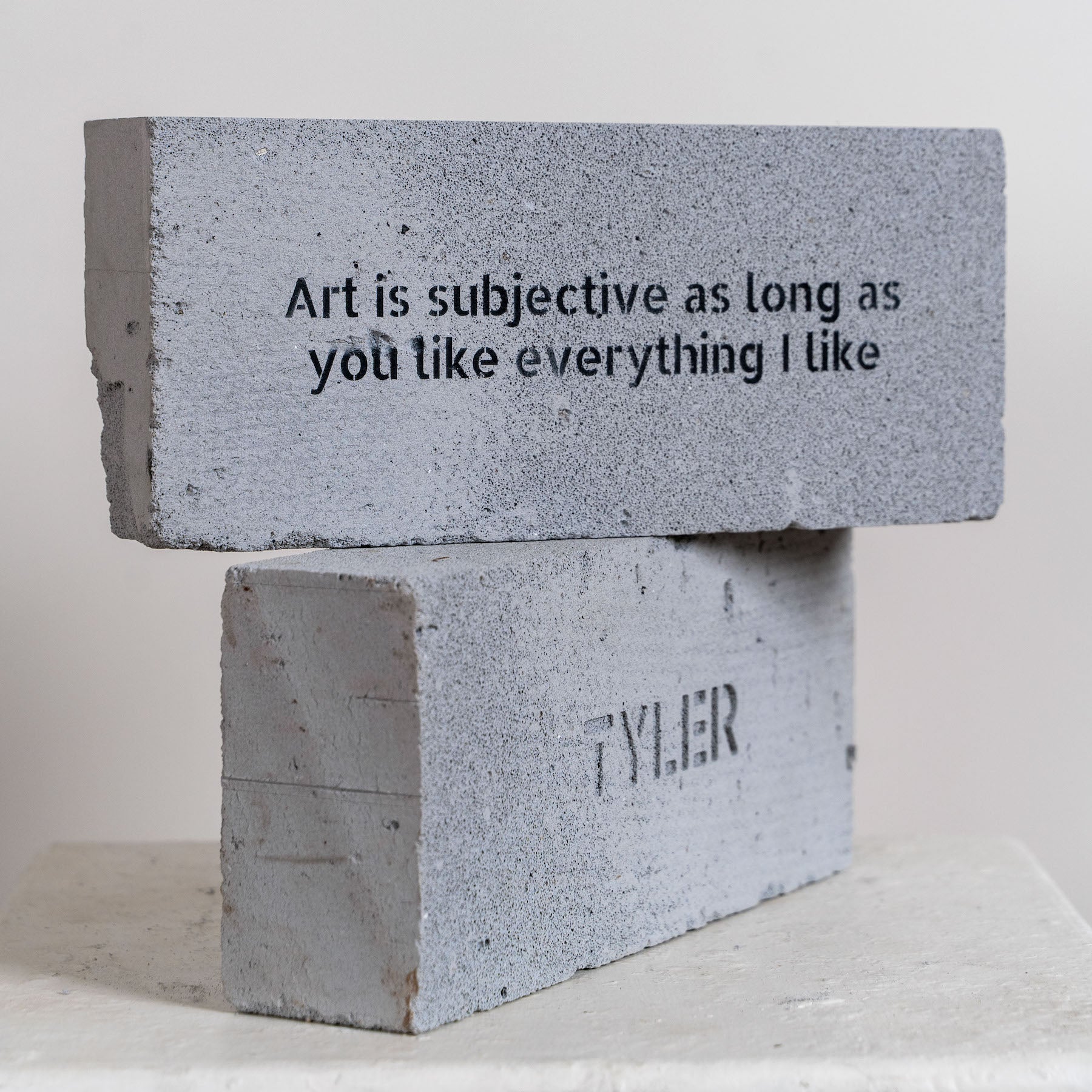 Art Is Subjective | Art Brick by Tyler
