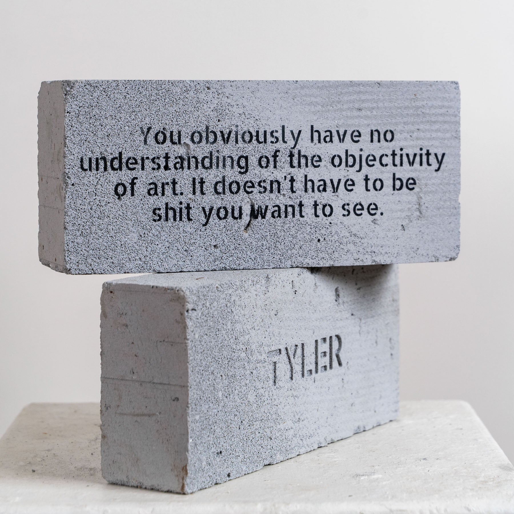 You Obviously Have No Understanding | Art Brick by Tyler