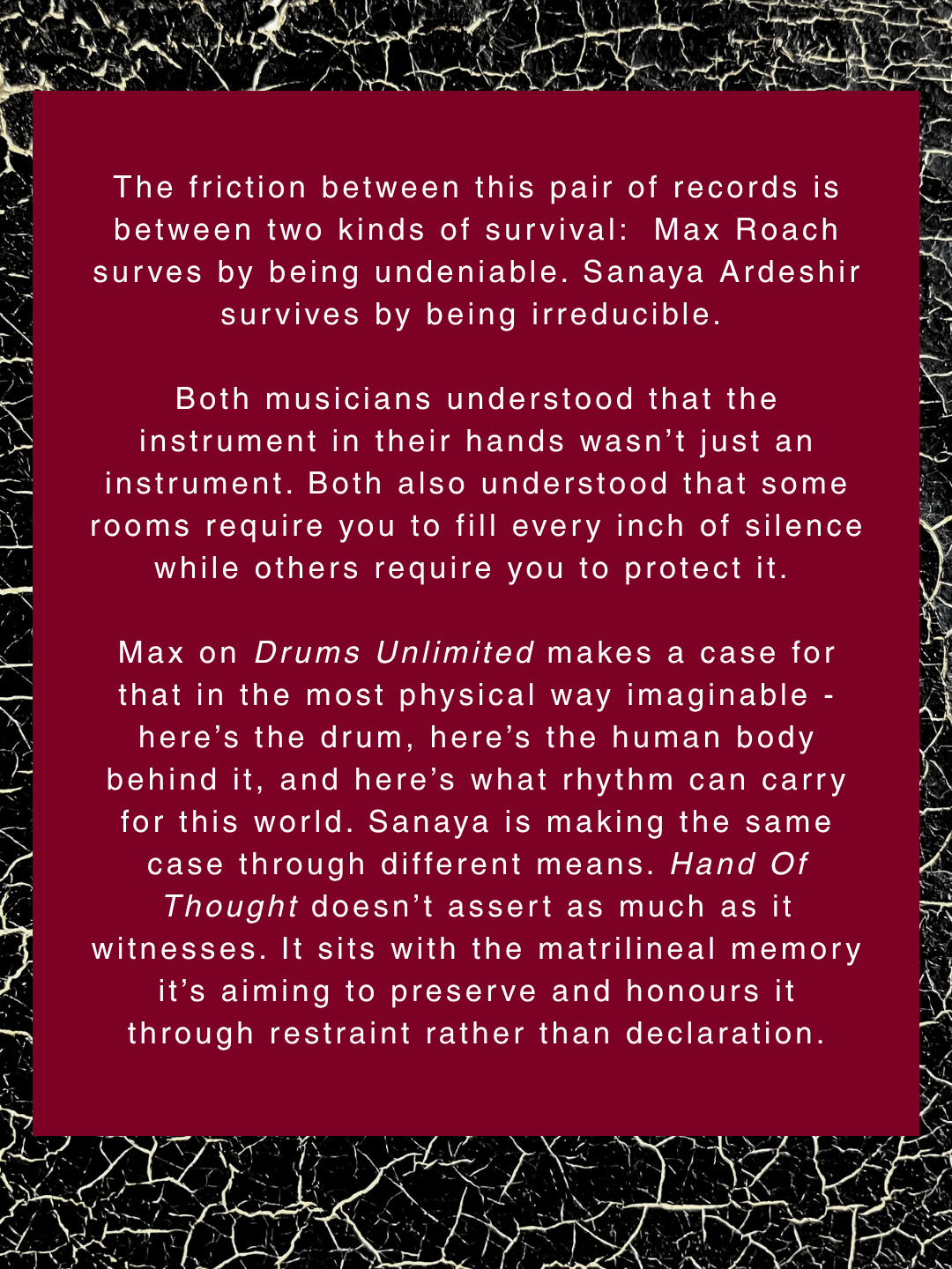 Deep Listening | Hand of Thought + Drums Unlimited | Wed, 3 Jun | Method Kala Ghoda