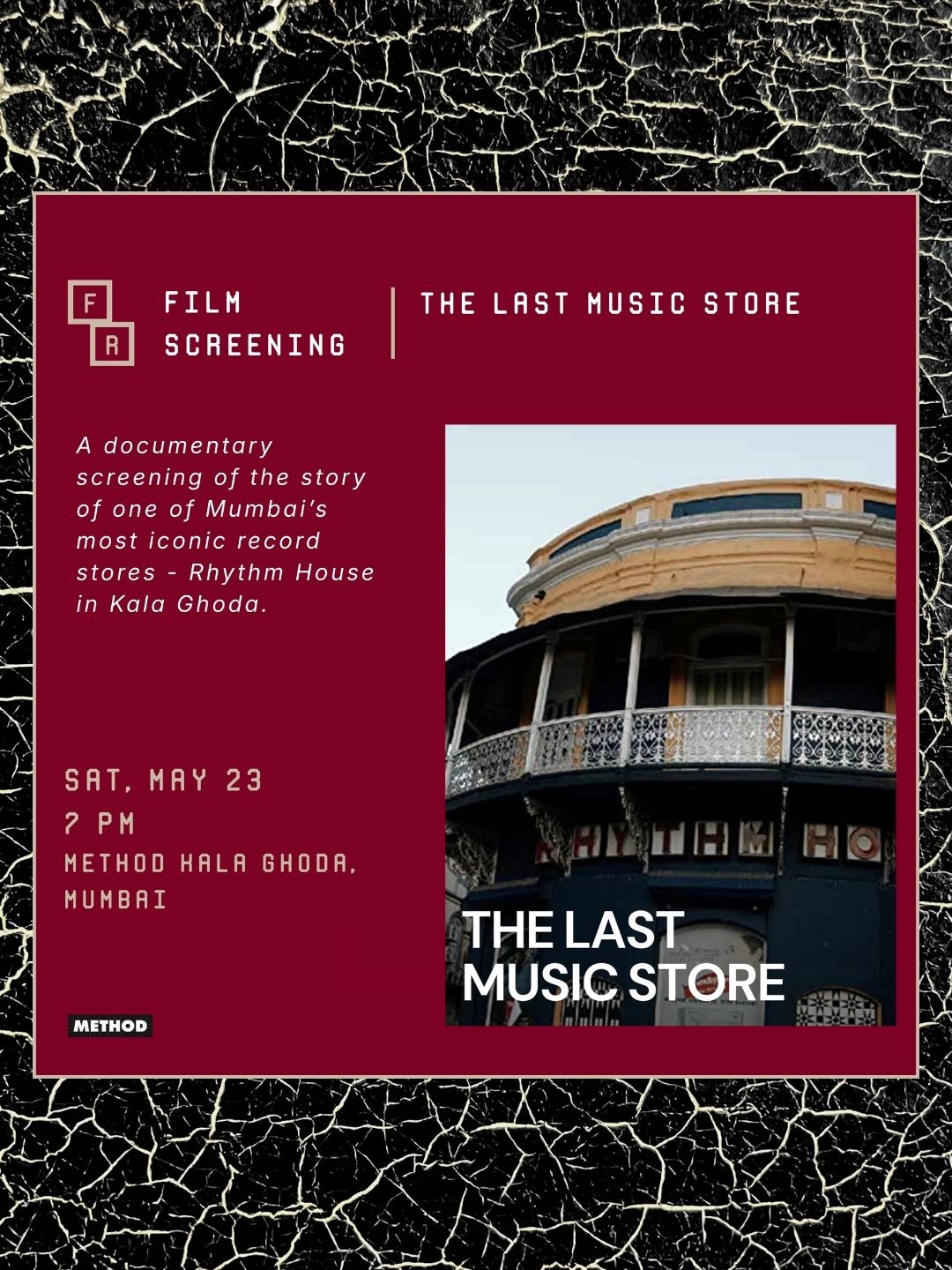 Film Screening | The Last Music Store | Sat, 23 May | Method Kala Ghoda
