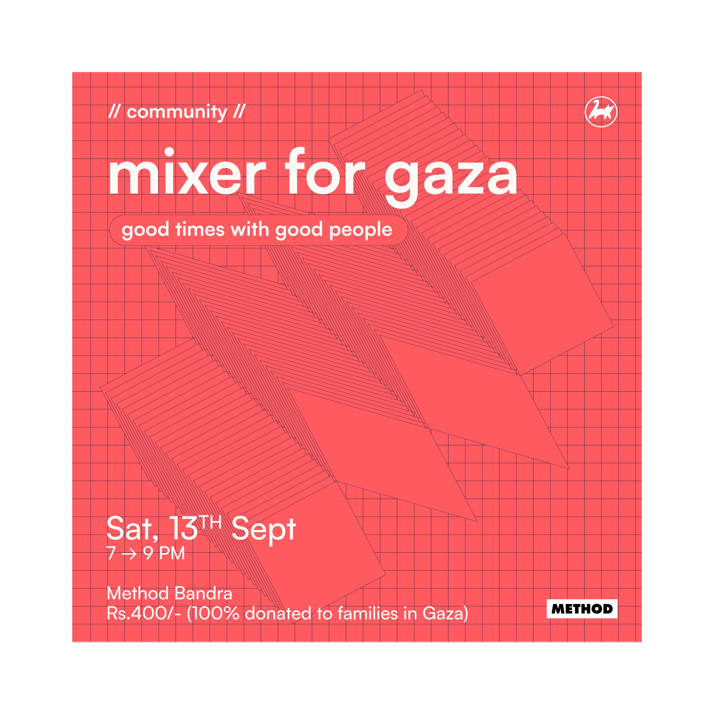 Mixer for Gaza |13th Sept | Community | Method Bandra