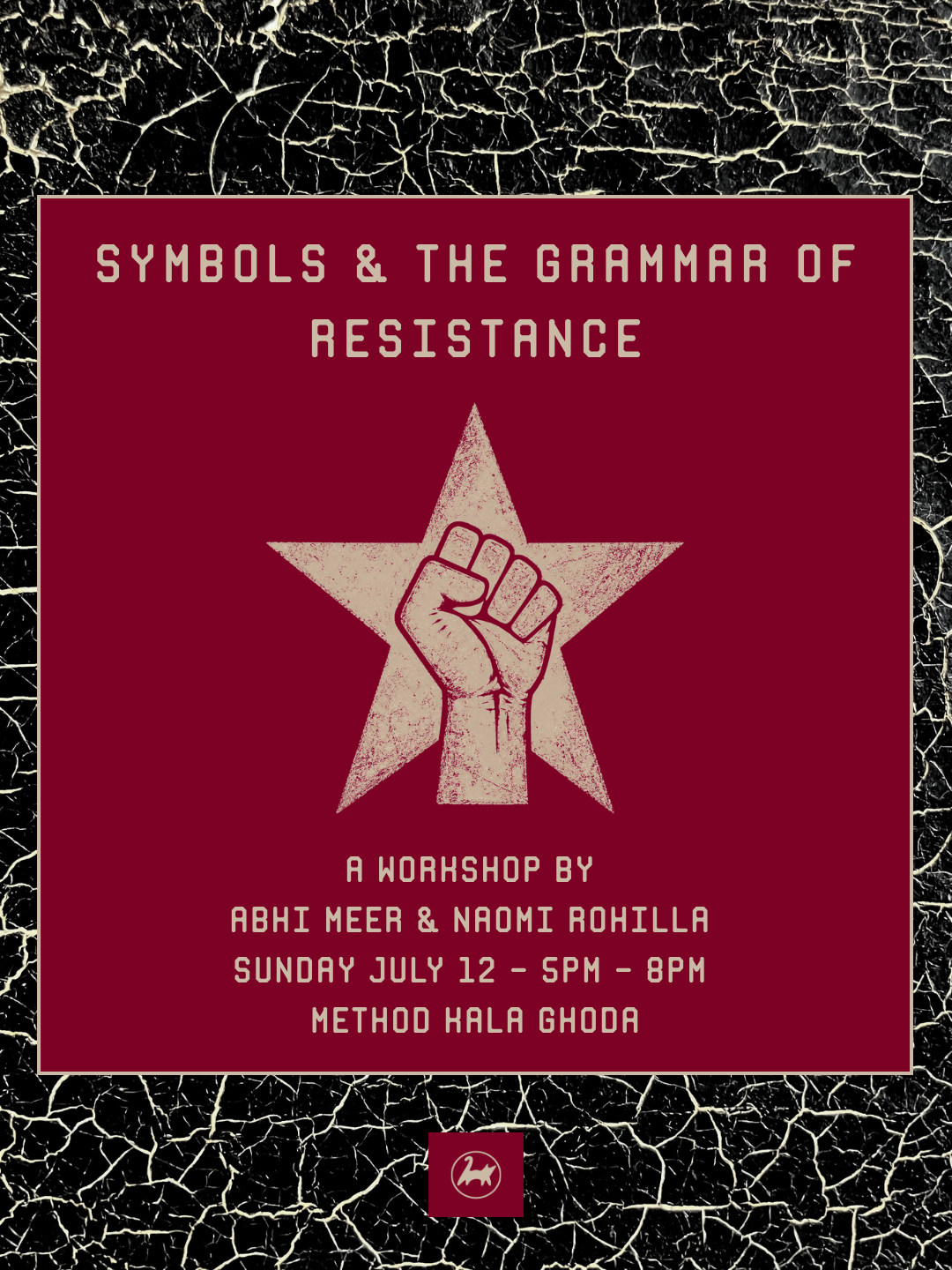 Workshop | Symbols & The Grammar of Resistance | Sun, 12 Jul | Method Kala Ghoda