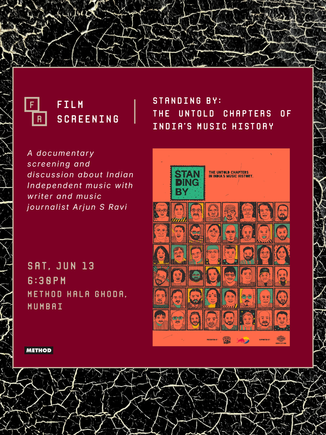 Film Screening | Standing By : The Untold Chapters of India’s Music History | Sat, 13 Jun | Method Kala Ghoda