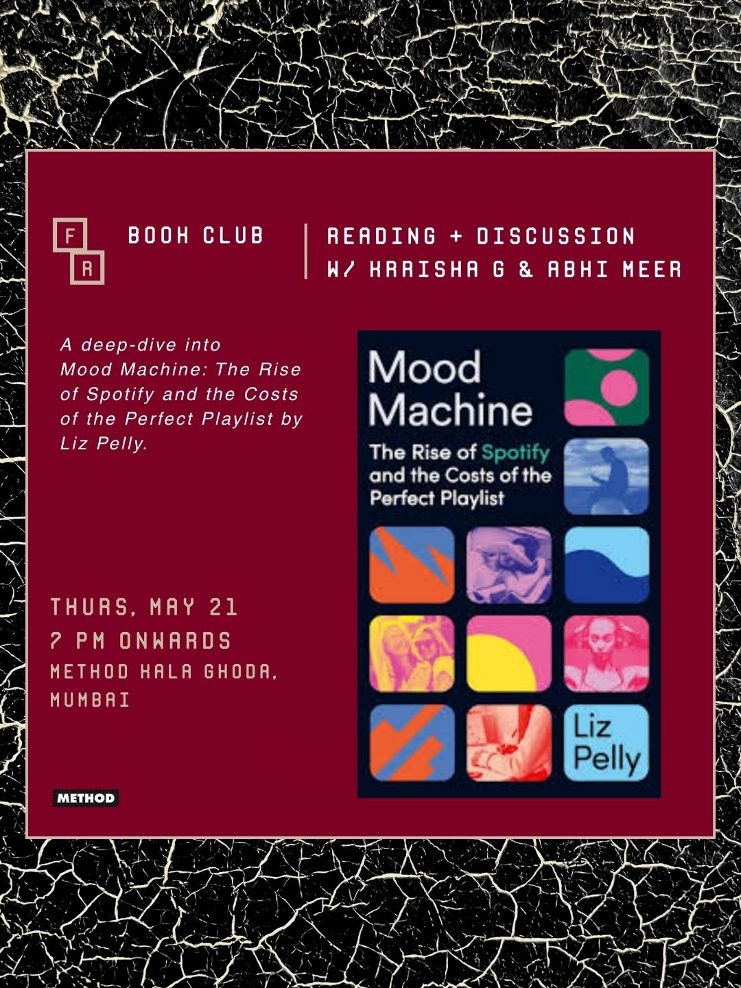 Book Club | Mood Machine by Liz Pelly | Thurs, 21 May | Method Kala Ghoda
