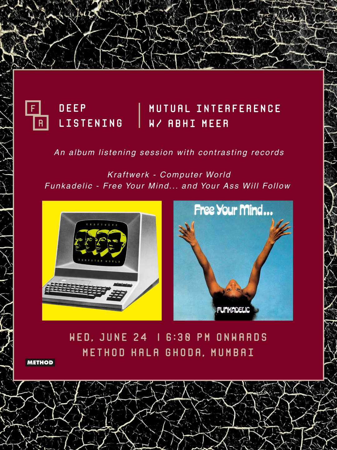Deep Listening | Kraftwerk + Funkadelic | Wed, 24 Jun | Method Kala Ghoda