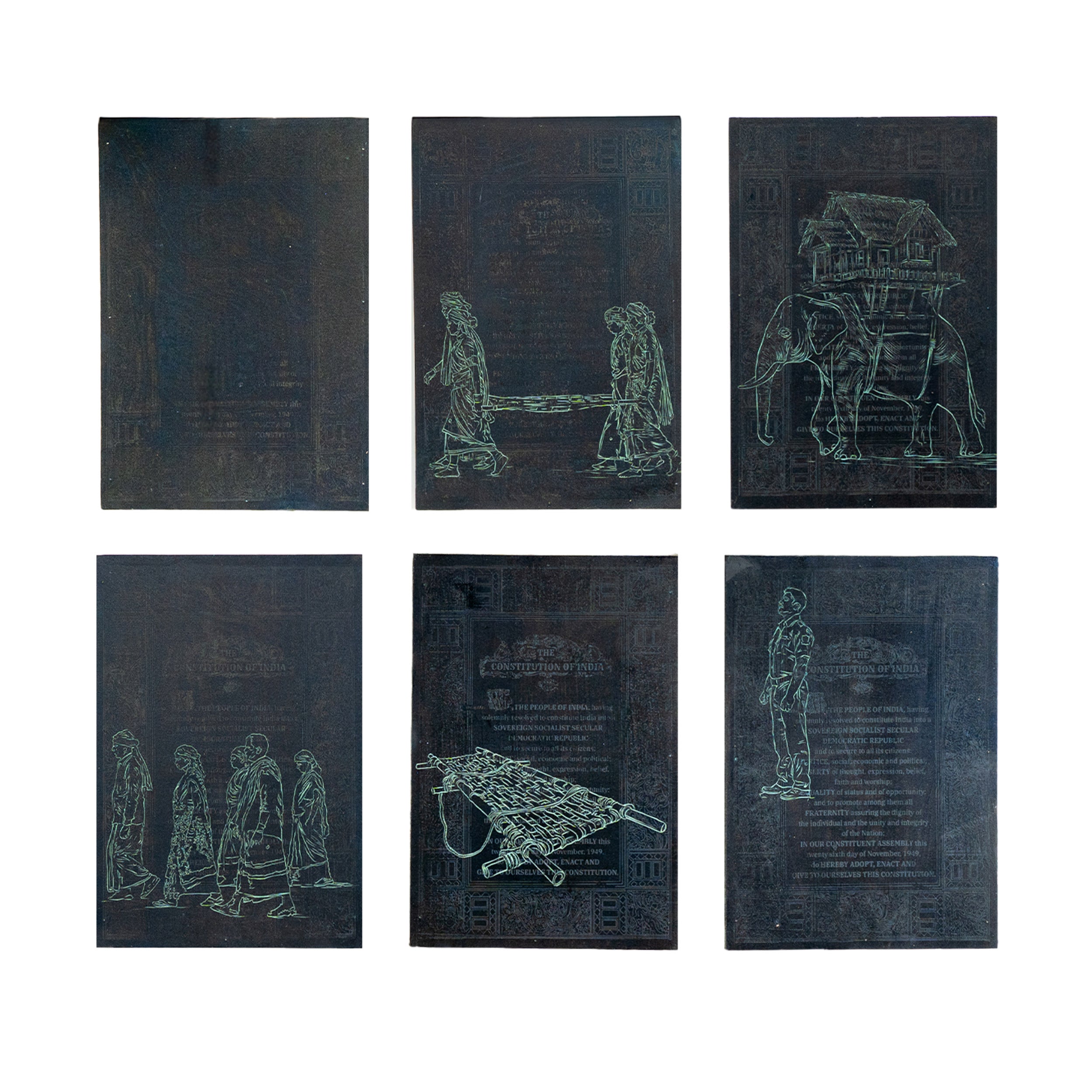 A Silenced Protest, Hasdeo Aranya Bachao, Chhattisgarh (Set of 6) by Bhanu Shrivastav