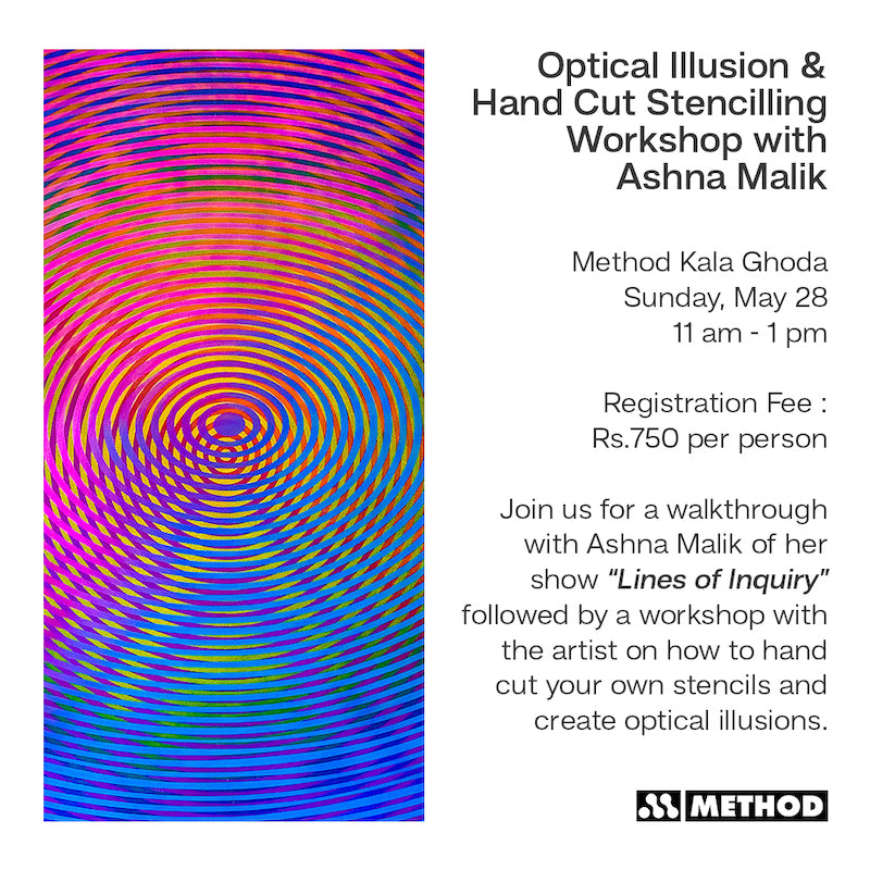 Optical Illusion and Hand-Stencilling Workshop by Ashna Malik - Method