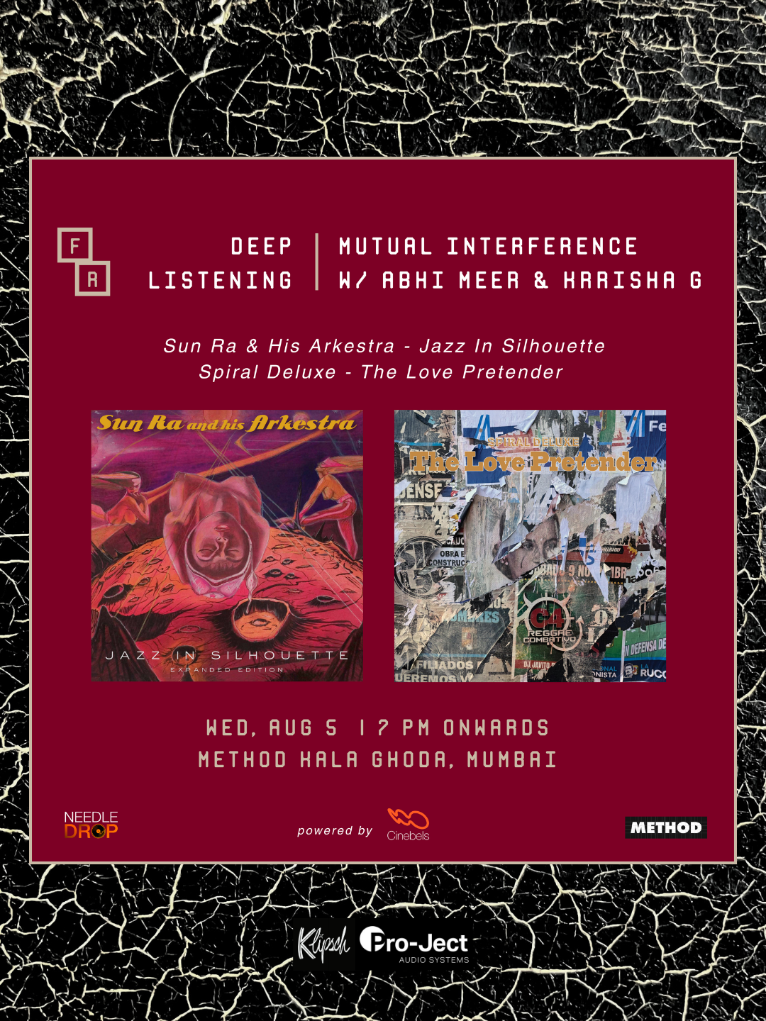Deep Listening | Sun Ra & His Arkestra and Spiral Deluxe | Wed, 5 Aug | Method Kala Ghoda