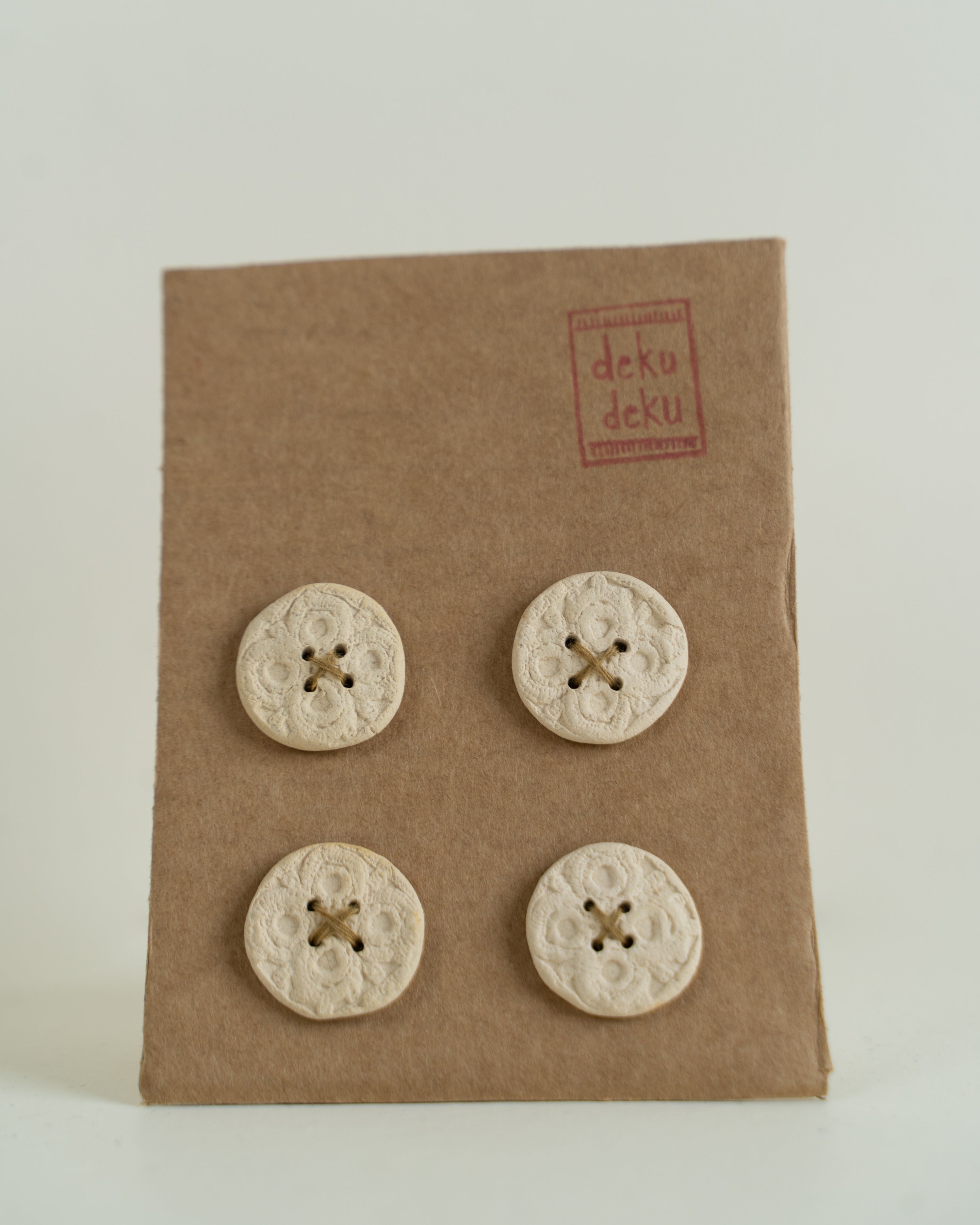 Ruins Unglazed Buttons by Deeksha Poddar - Method