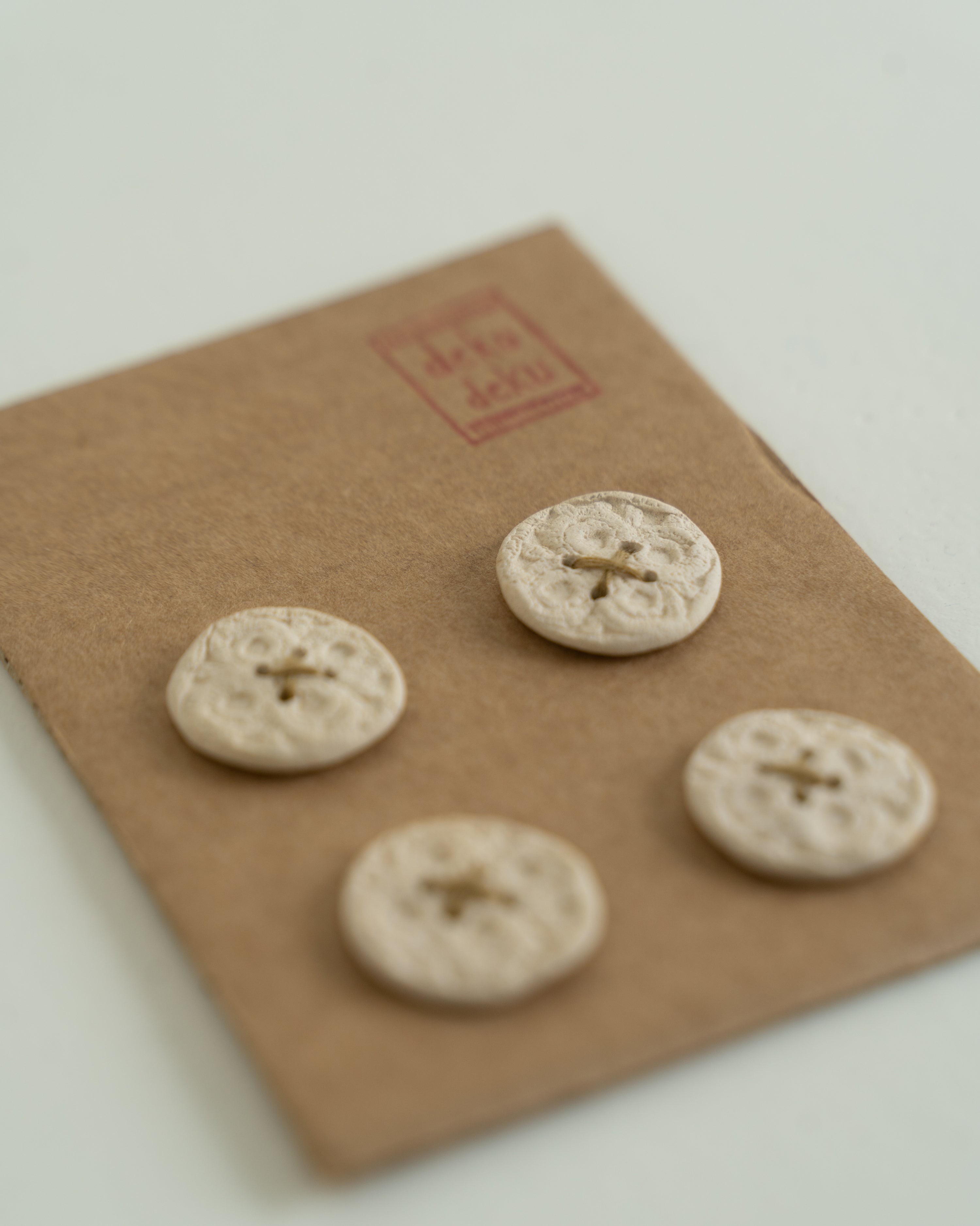 Ruins Unglazed Buttons by Deeksha Poddar - Method