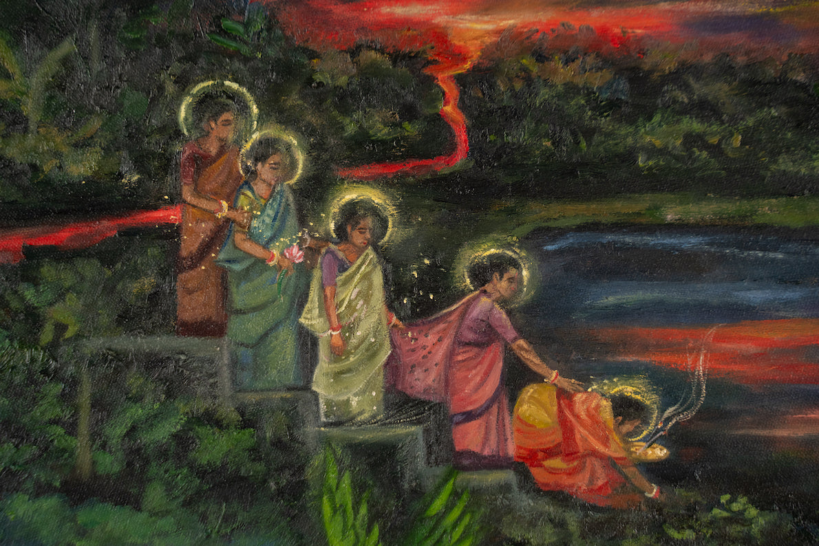 Preparation For A Holy Bath by Debosmita Samanta