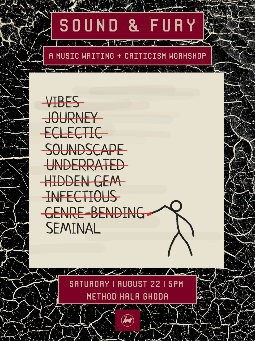 Sound & Fury | A Music Writing + Criticism Workshop | Sat, Aug 22 | Method Kala Ghoda