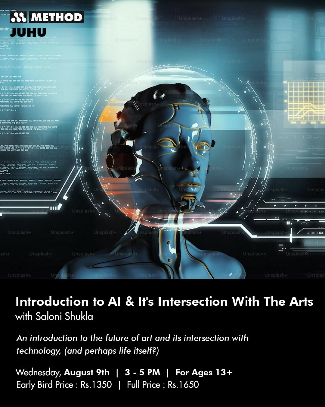 Introduction to AI & Its Intersection With The Arts | Aug 9 | Workshop | Method Juhu - Method