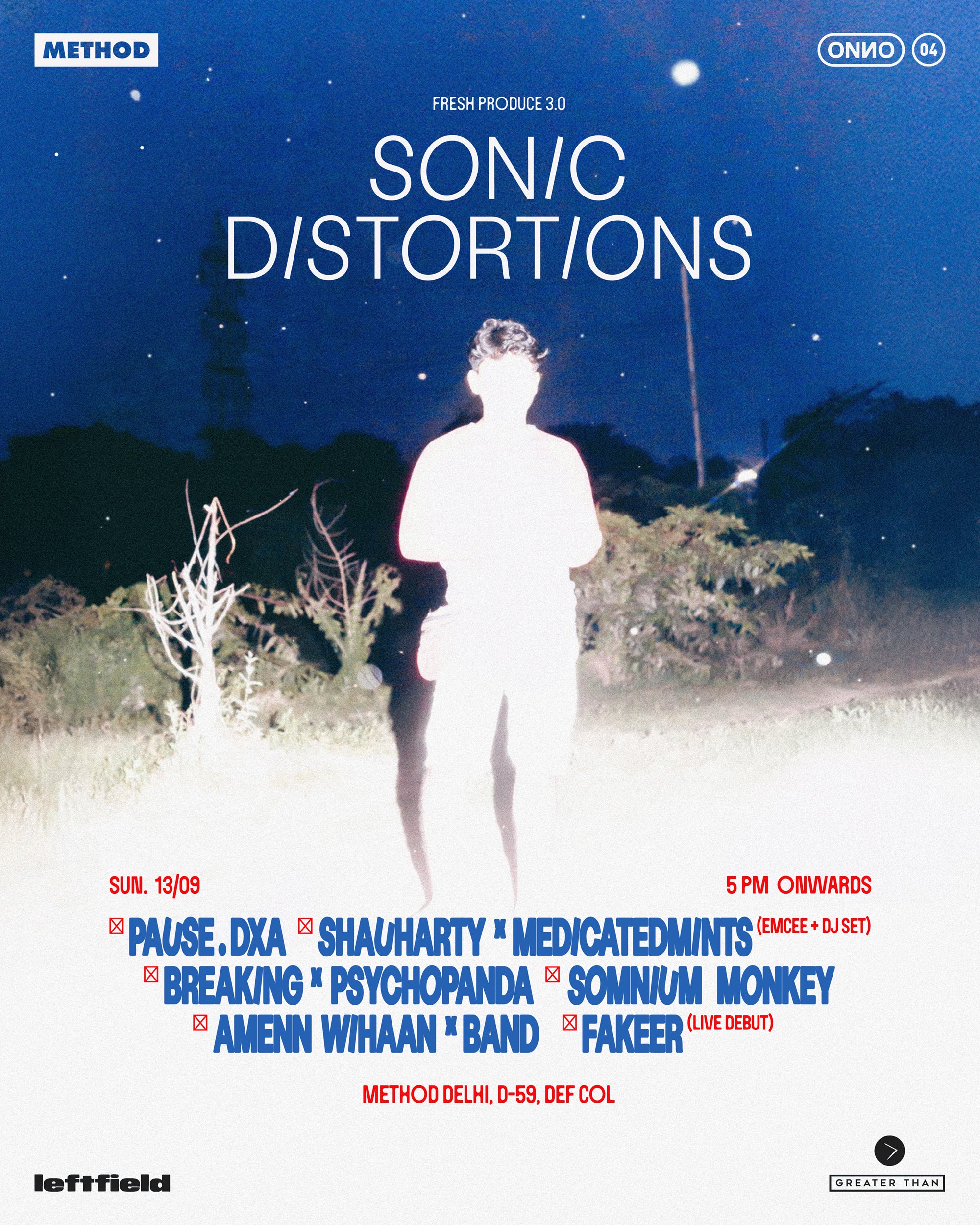 Sonic Distortions | ONNO Collective Showcase | Sun, 13 Sept | Method Delhi