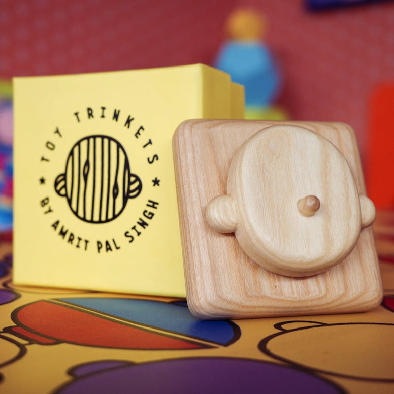 Toy Trinket by Amrit Pal Singh | Wooden Toy Face