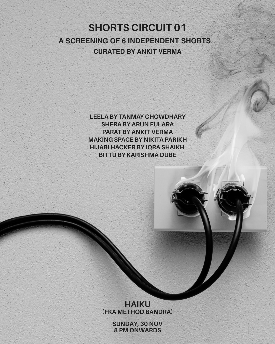 Shorts Circuit 01 | Short Film Screenings | 30th November | Haiku (fka Method Bandra)