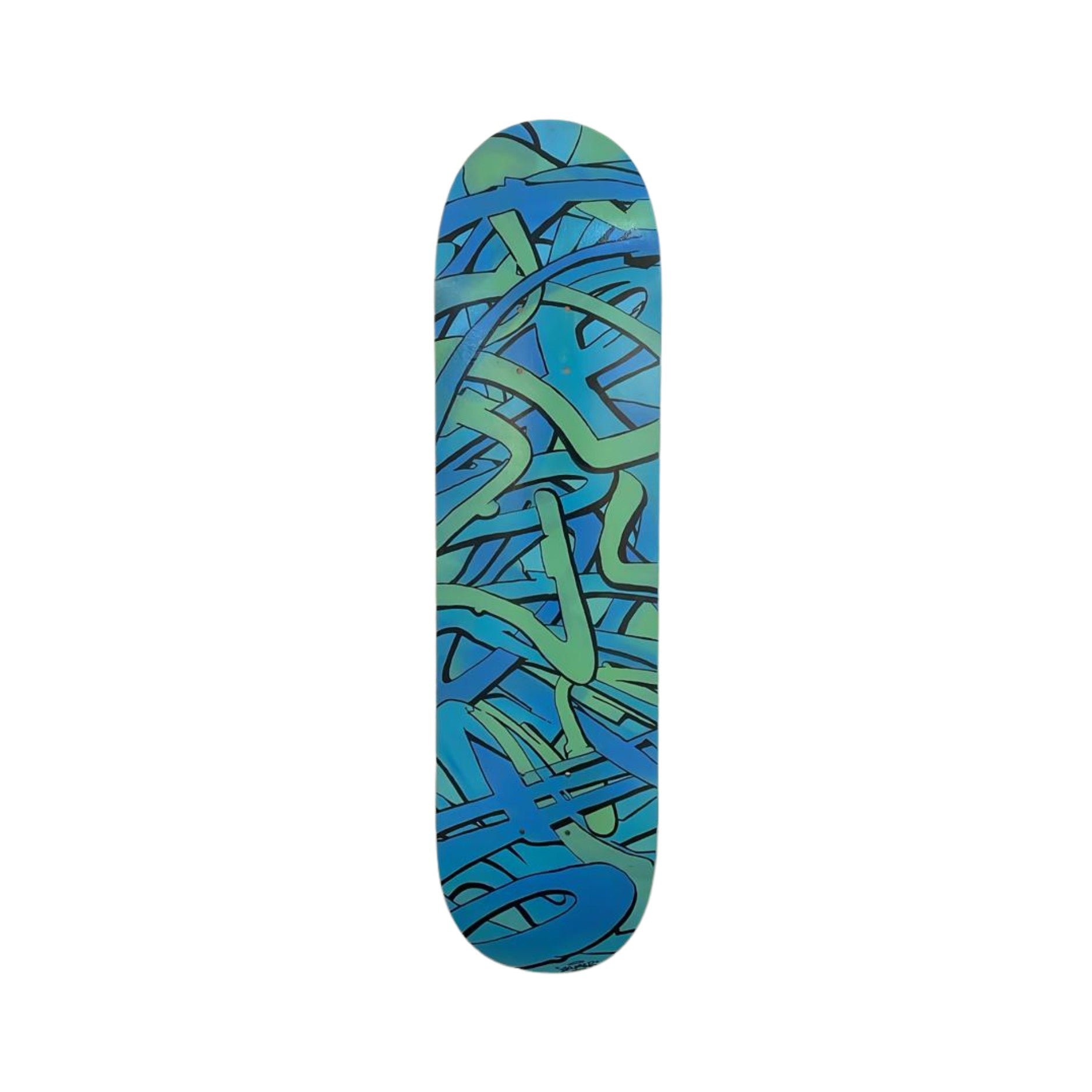 Controlled chaos (skateboard - blue) by Sanatan Vatsyan