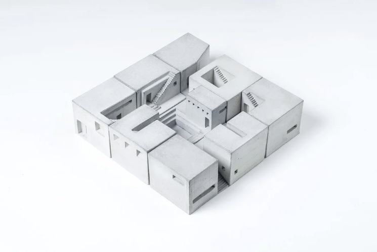 Miniature Concrete Homes (Complete set) by Material Immaterial - Method