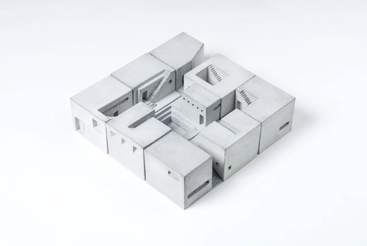 Miniature Concrete Homes (Complete set) by Material Immaterial