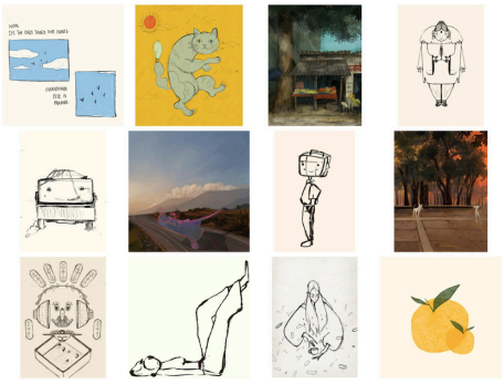 Untitled (small works) by Aditi Mittal