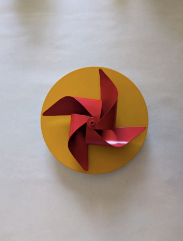 The hour of the wind - Red on Yellow by Ansh Kumar