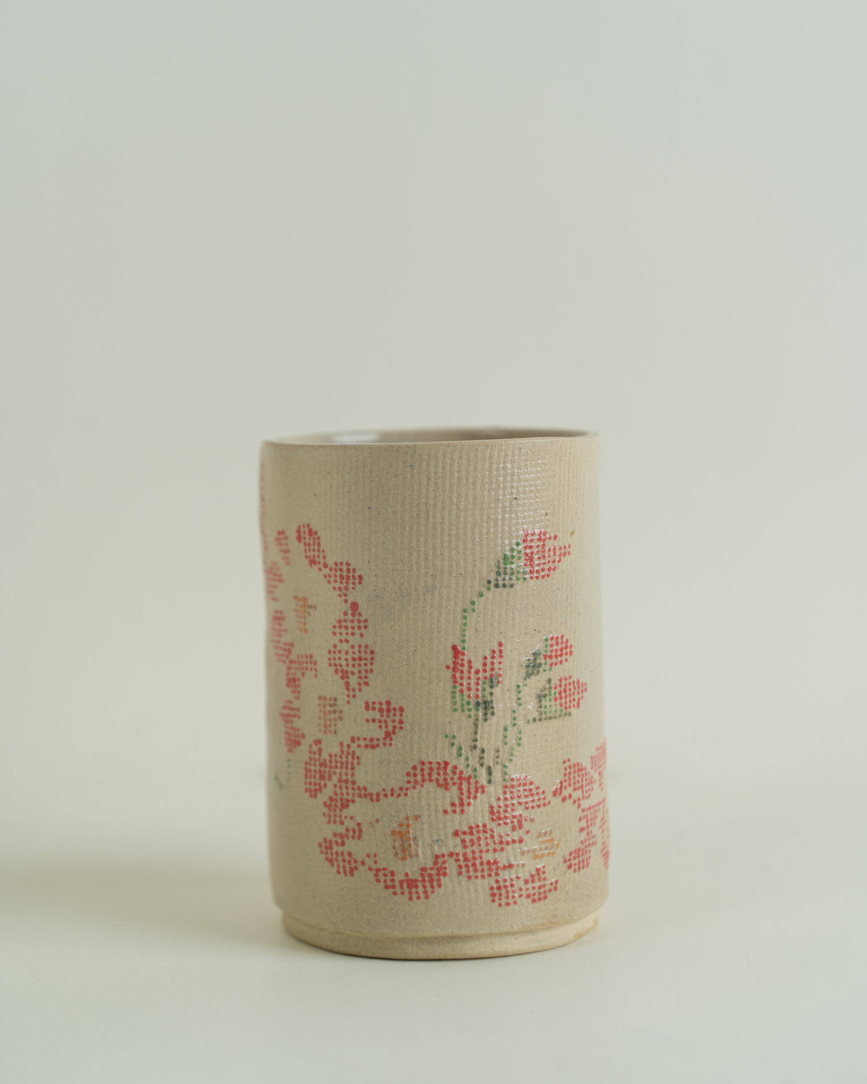 Side Table Cross Stitch Tumbler by Deeksha Poddar - Method