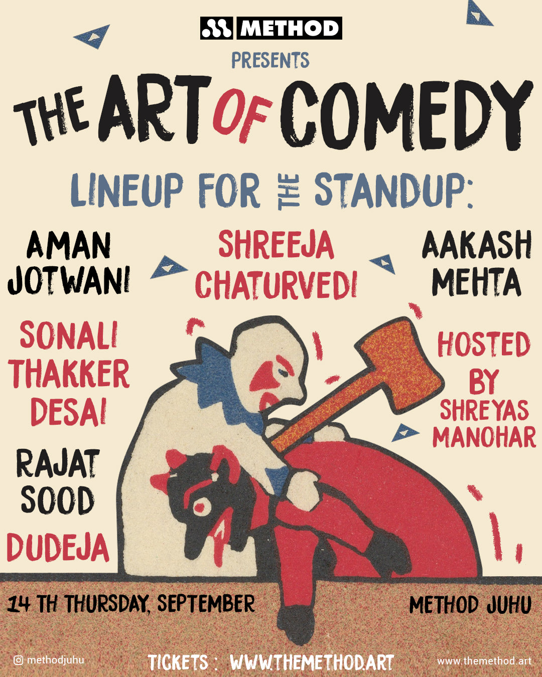 The Art of Comedy 01 | Thu, 14th Sept | Method Juhu