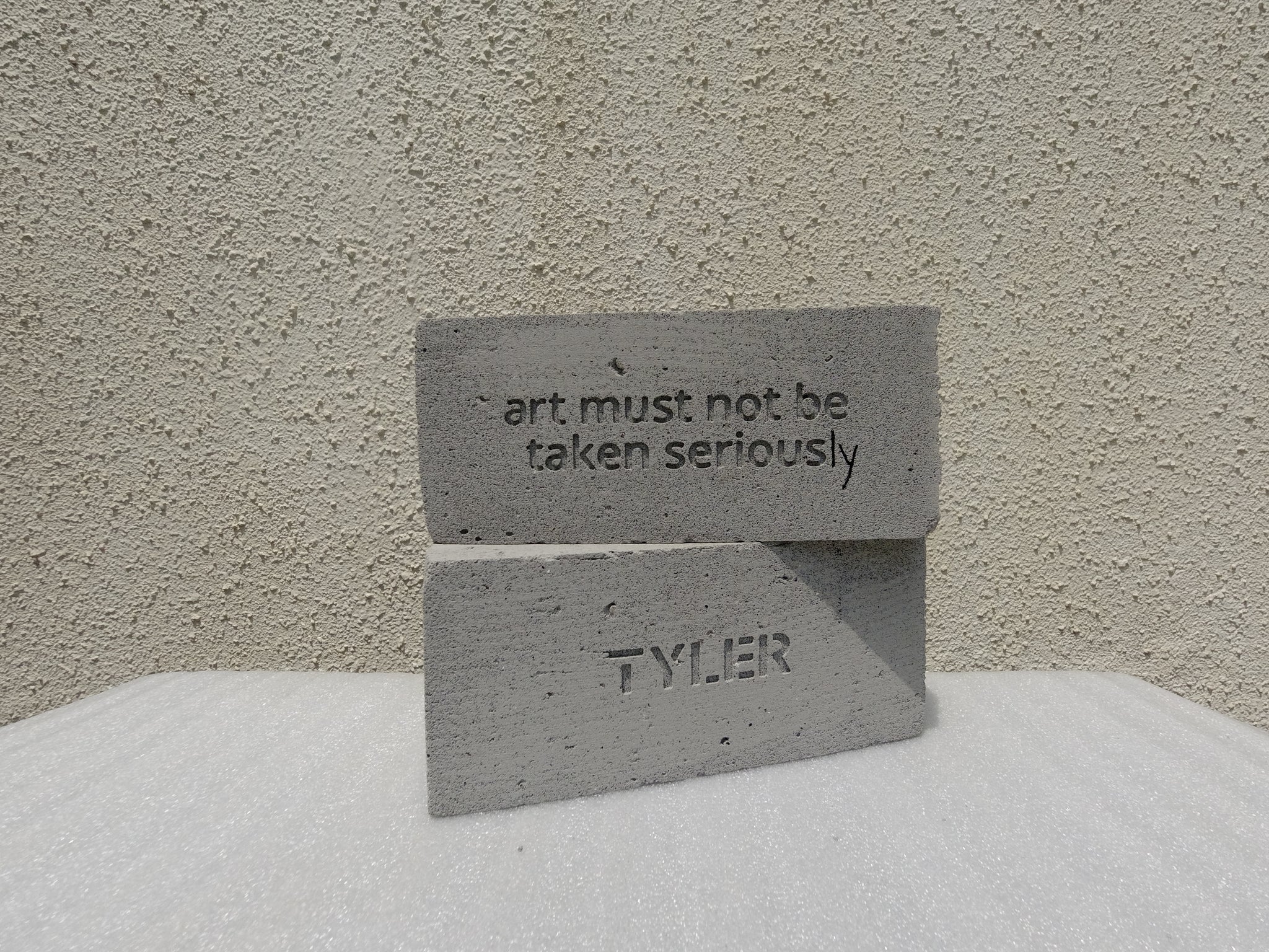 Art Must Not Be Taken Seriously | Art Brick by Tyler