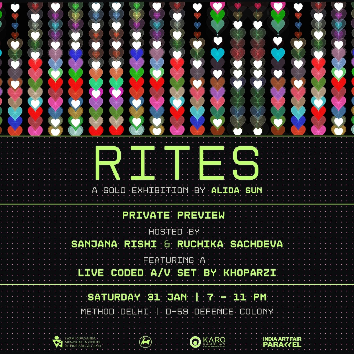 RITES by Alida Sun | Private Preview | Saturday, 31st Jan | Method Delhi
