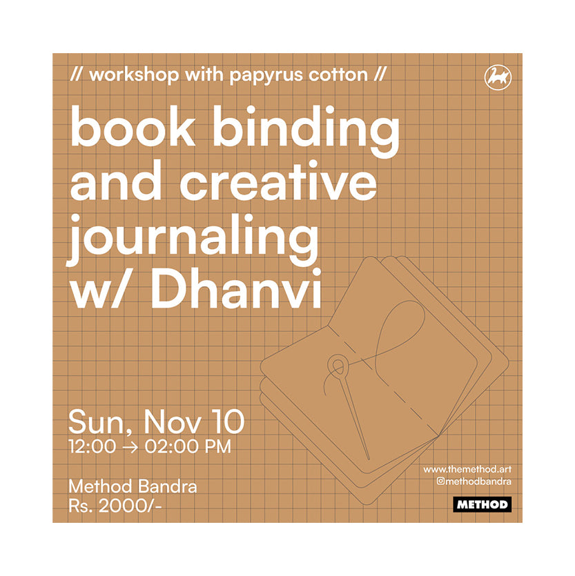 Book Binding and Creative Journaling | 10th Nov | Workshop | Method Bandra