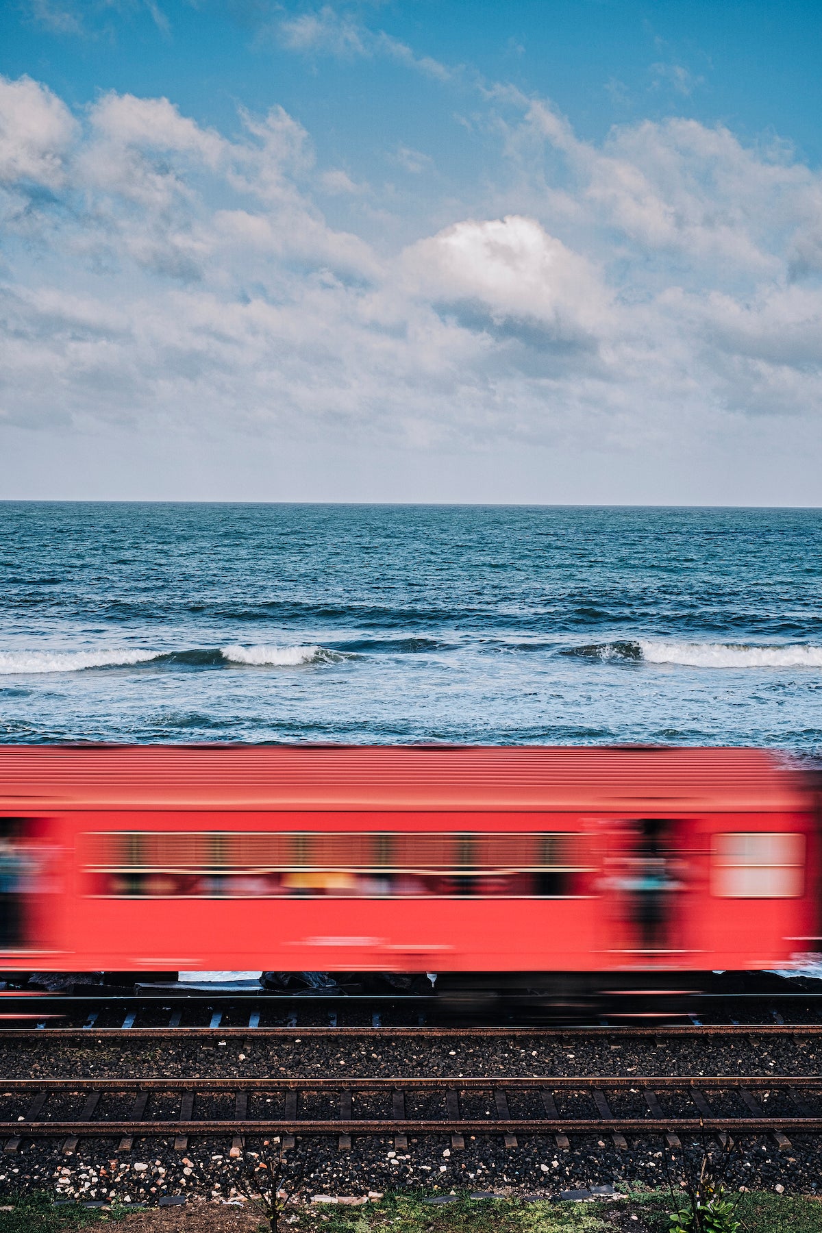 Red Train (Day) - II by Aashim Tyagi