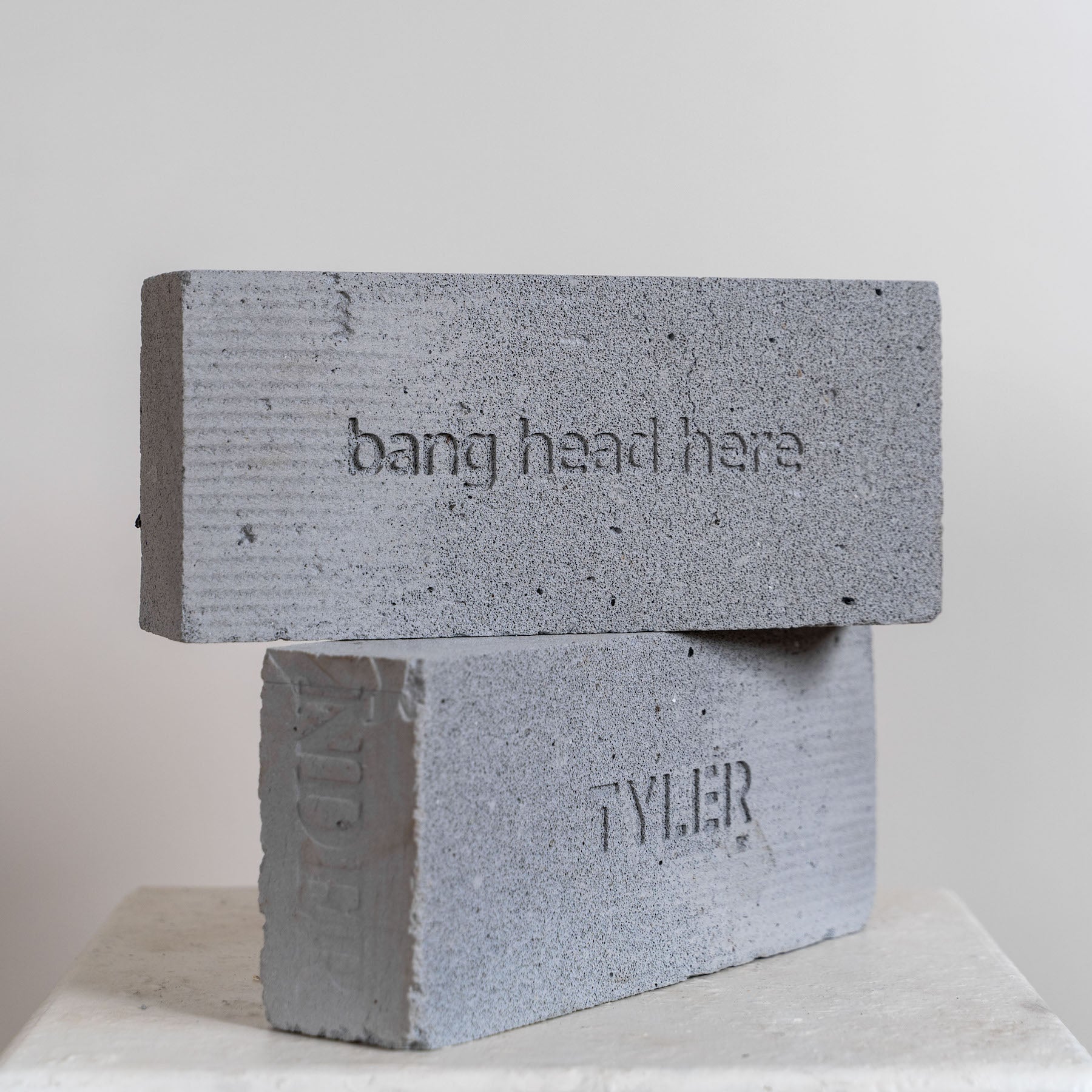 Bang Head Here | Art Brick by Tyler