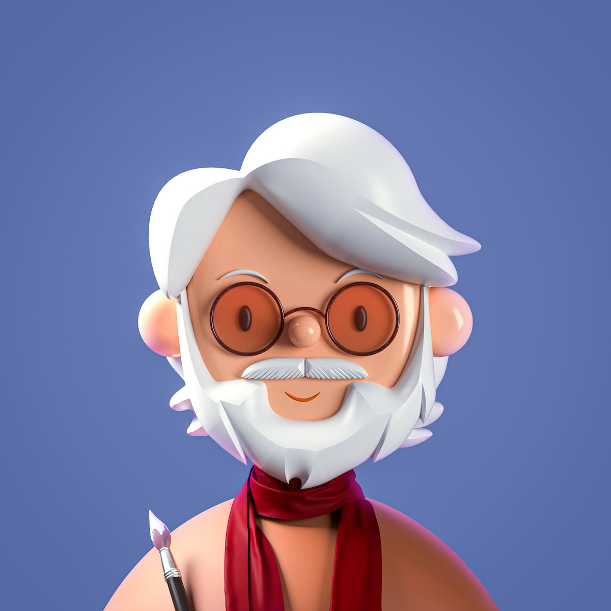 MF Husain Toy Face by Amrit Pal Singh - Method