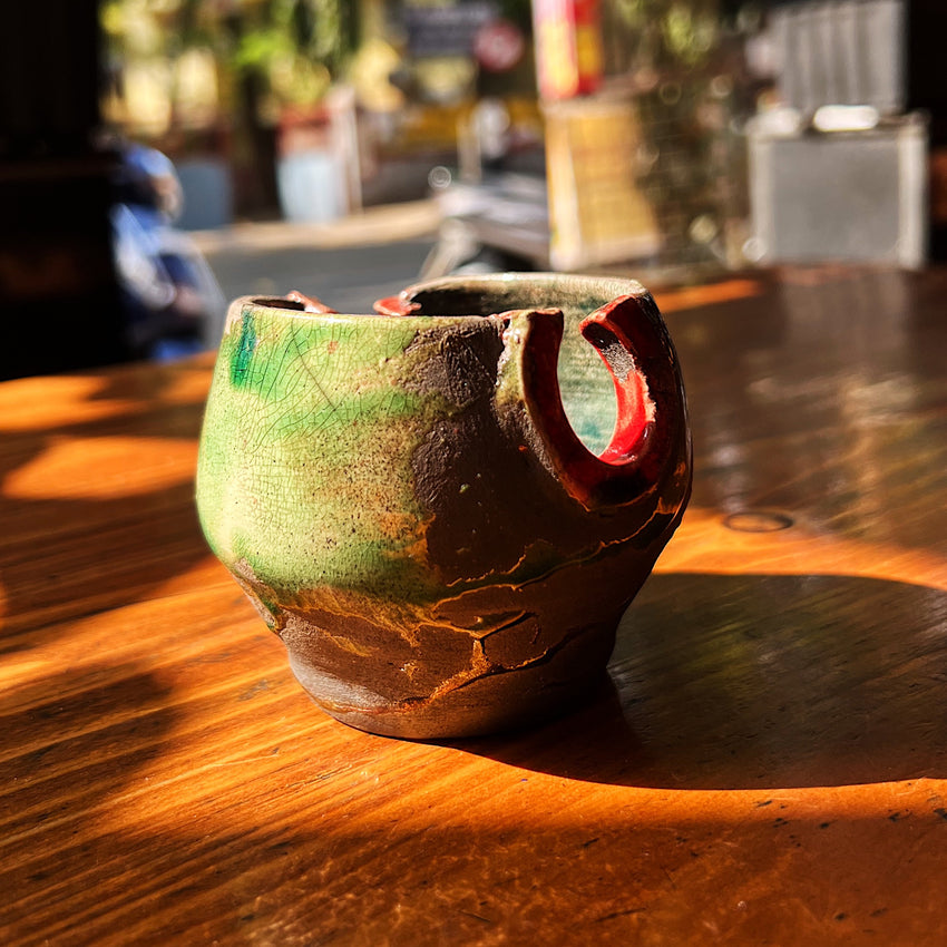 MS04 by Mihir Suvanam | Raku Fired Ashtray – Method