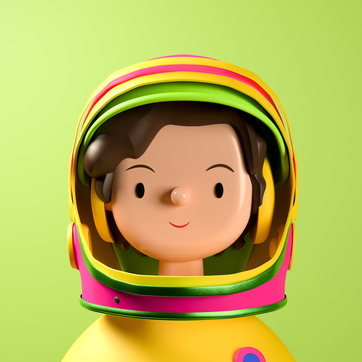 Valentina Tereshkova Toy Face by Amrit Pal Singh