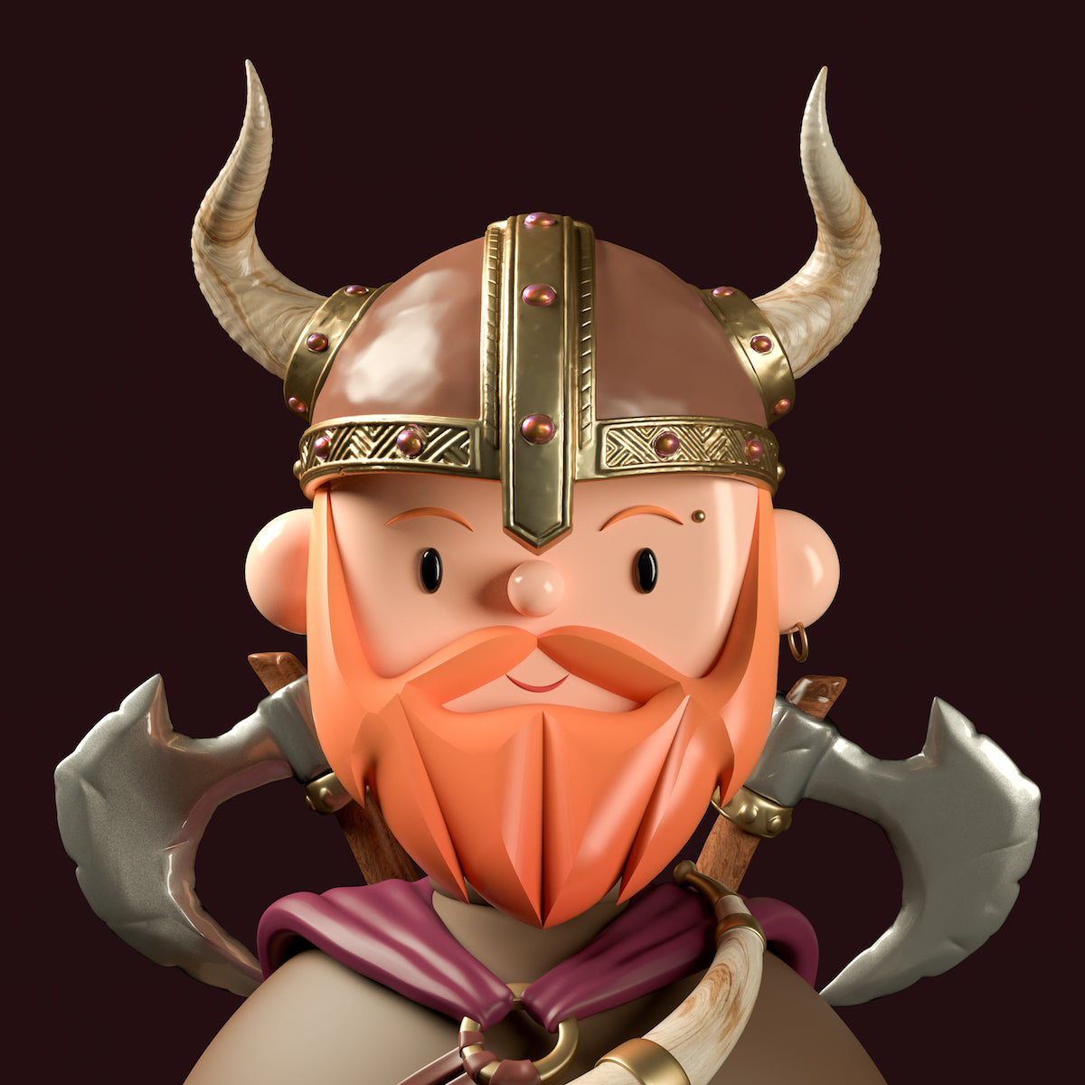 Viking Toy Face by Amrit Pal Singh