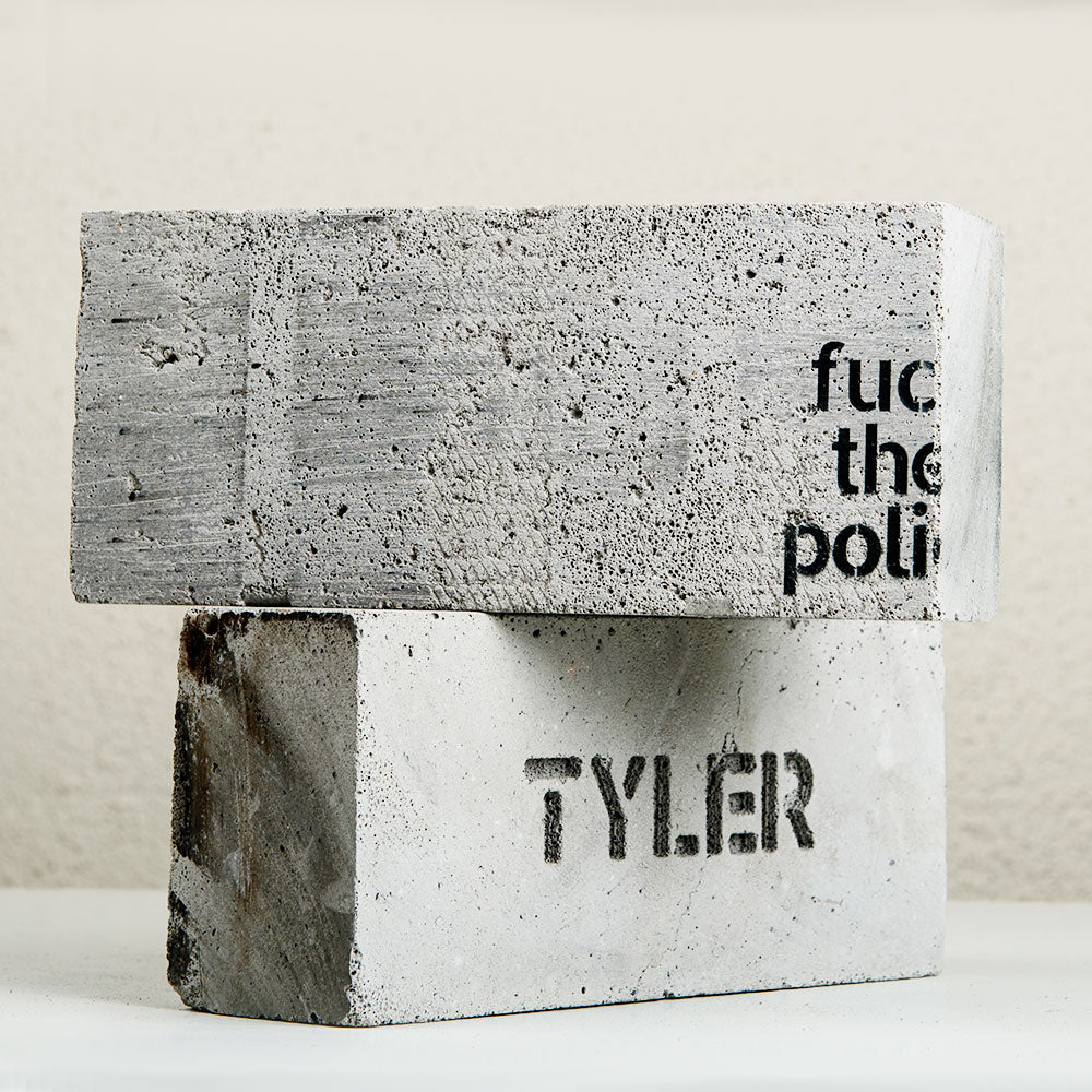 fuc th polic | Art Brick by Tyler