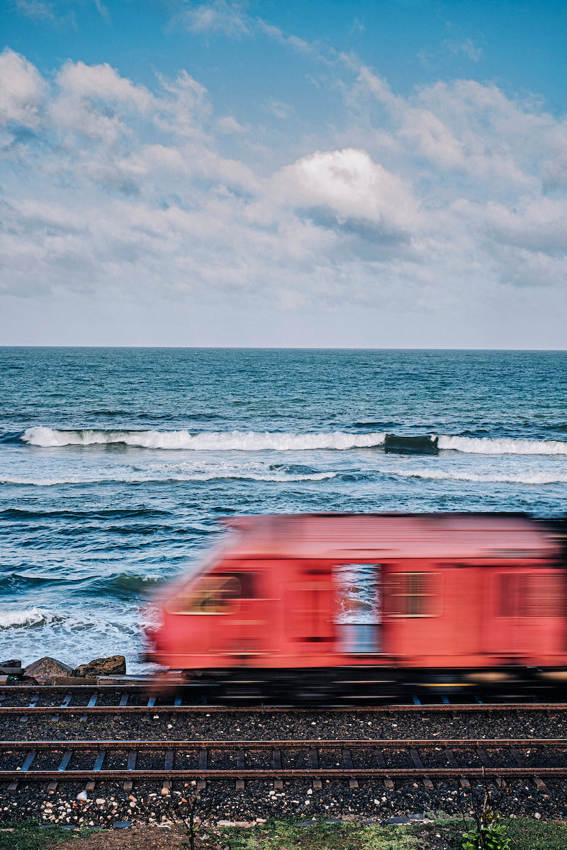 Red Train (Day) - I by Aashim Tyagi - Method